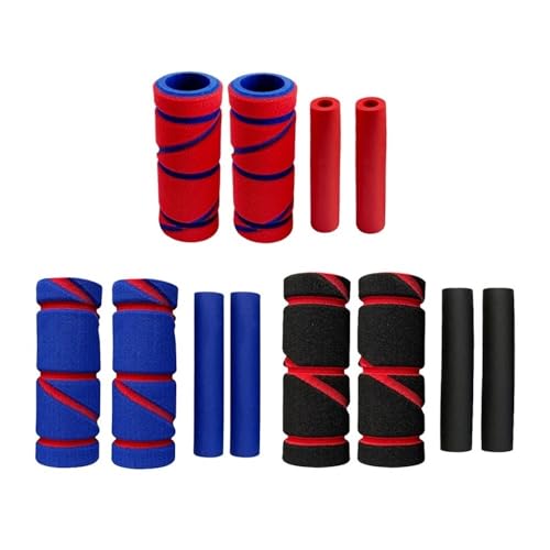 Cubiertas de esponja transpirables para manillar con juego de frenos protector 6