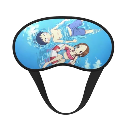からかい上手の高木さん アイマスク 睡眠用 安眠 圧迫感なし 遮光 快眠 グッズ 遮光率99 昼休み 旅行 出張 軽量 目隠し ブラック 男女兼用 通気性 母 誕生日プレゼント 父の日 恋人