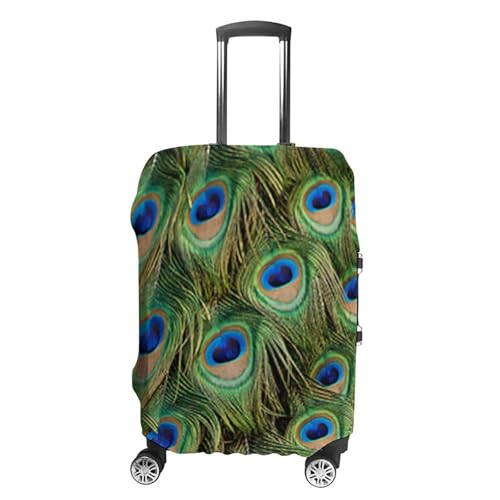 HYDJLXA Peacock Feather Washable Elastic Luggage Compartment Lid for Unisex L