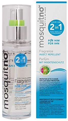 Fragrance For Men | With White Lotus & Saltidin | 100% Deet Free | Effective Against The Aedes Mosquito | No Typical Insect Repellent Fragrance | 30Ml