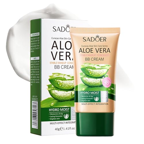 Moisturizing Lightweight BB Cream Concealer with Nourishing Aloe Vera Extract,