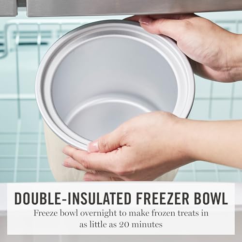 [Prime] $39.99 | Martha Stewart Ice Cream Maker Machine, 2QT Double Insulated Freezer Bowl - image 5