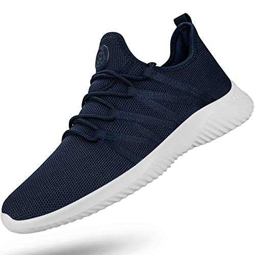 Image of Feethit Mens Slip On Running Shoes Breathable Lightweight Comfortable Fashion Non Slip Sneakers for Men Cs05 Blue Size 12