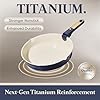 CAROTE 22Pcs Titanium Cookware Set, Pots and Pans Set Non Stick, Kitchen Cooking Set with Detachable Handle, Non Toxic Induction Cookware, Dishwasher/Oven Safe，Blue #2