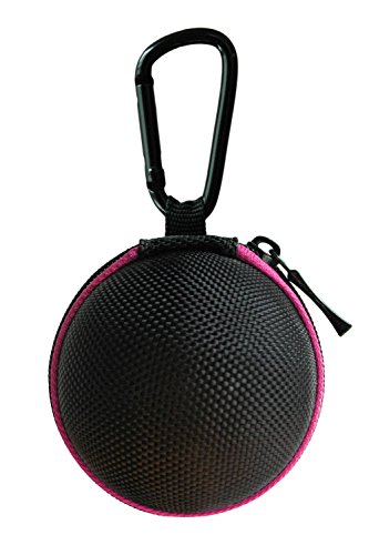 Ballsak Sport - Pink/Black - Clip-On Cue Ball Case, Cue Ball Bag For Attaching Cue Balls, Pool Balls, Billiard Balls, Training Balls To Your Cue Stick Bag Extra Strong Strap Design!** #TOP2