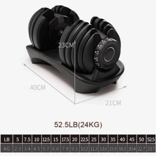 JOINFIT Ayarlanabilir Dambıl Seti 24 Kg 1 Adet – Kaymaz Kauçuk Tutma Sapı, 15 Ağırlık Seviyesi, Evde Fitness, Vücut Geliştirme Antrenmanları için - Görsel 4