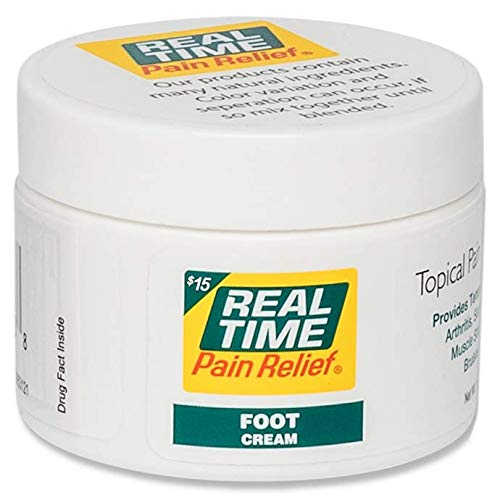 Real Time Pain Relief Foot Cream, 1.4 Ounce Jar
