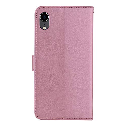 Isadenser Case For Iphone Xr, Iphone Xr Flip Case For Women Glitter Bling Diamond Case With Cards Slot Cash Pockets Embossing Pu Leather Flip Wallet Case For Iphone Xr, Crystal Owl Pink Yk #TOP2