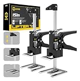 Labor Saving Arm Jack Handle 2 Pack 15 in Furniture Jack Drywall Lift for Wall Tile Locator, Multi Function Height Adjustment, Door Panel, Lever Arm Tool Board Weight 365lb, Lift Range 9.8in