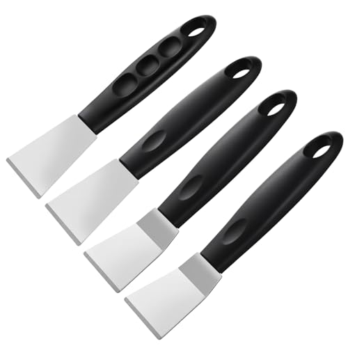 4 Stück Edelstahl 3D Drucker Spachtel Professionelles 3d Druck Werkzeug Entfernungs Schaber Set Luftblasenentferner Langlebiges Spatel Mit Komfortablem Griff Zum Entschichten Von Modellen