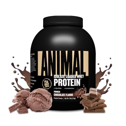 ANIMAL Isolate Whey Protein Pulver (Schokolade) – mit 25g Protein & 4,6g BCAAs für den Muskelaufbau, Protein Shake mit Isolaten & verschiedenen Aminosäuren – 2,3kg