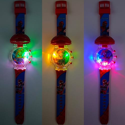 Image of Brishti 3D Kitty Cat Character Multicolored Glowing Light and Musical Digital Girl's Wrist Watch | Unique Cute Cartoon Character on Strap | Soft Silicone Strap | Suitable for Age 3-12 Year Kids