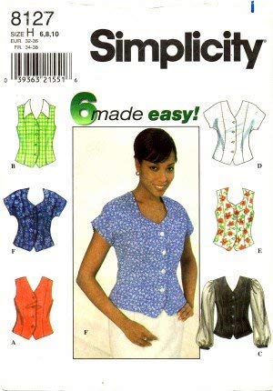 Patron de couture chemisier Simplicity 8127 ajusté et moderne