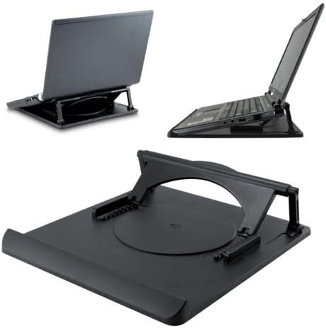DX9™ LAPTOP TABLE STAND DESK TRAY COOLING HOLDER ADJUSTABLE 360° ROTATION SWIVEL BASE (1x Laptop Holder)