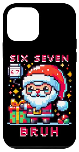 67 Six Seven Bruh Pixel Christmas 6 7 Meme Men Women Kids X}zP[X iPhone 12 mini p