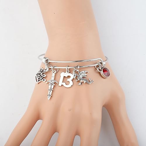 Image of AKTAP a Court Of Roses Jewelry T f Glass Inspired Bracelet for S The 13 Fan Gift (The 13 bracelet)