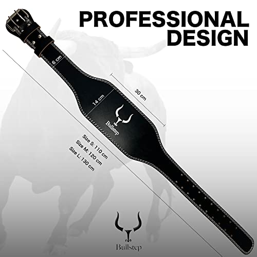 Bullstep Gewichtheffen riem Mannen en Vrouwen, Bodybuilding riem, Dikke Lederen Lendengordel voor Gym lifting, Powerlifting, Training - Afbeelding 4