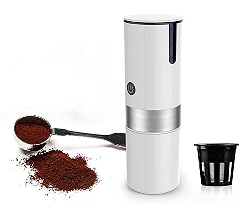 Coffee Machines Mini 70Ml, Semi-Automatic Espresso Machines for Camping Home Travel, 304 Stainless Steel Portable Coffee Maker Compatible with Coffee Powder, Coffee Capsules