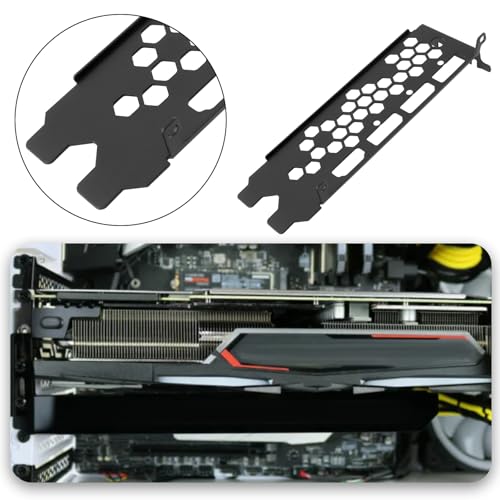SG Store 1pc I/O IO Shield Backplate GPU Bracket Graphics Card External Bracket Compatible with EVGA RTX 3060ti 3070 3080 3090 FTW3 XC3 Black Zinc - Thumbnail 2