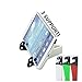 Porta Tablet da Tavolo Universale, Tascabile, Supporto Telefono da tavola, Supporto Tablet Regolabile, Pieghevole per Tablet, e-Reader, Cellulare, Kindle, Confezione da 3 Pezzi Bandiera Italiana