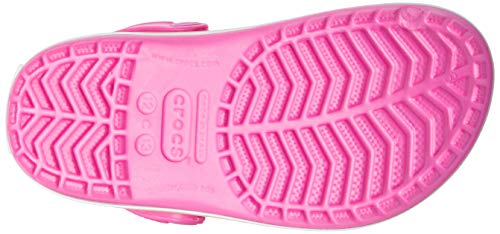 Sandália Crocband Kids, Crocs, Unissex, Electric Pink/Cantaloupe, 24