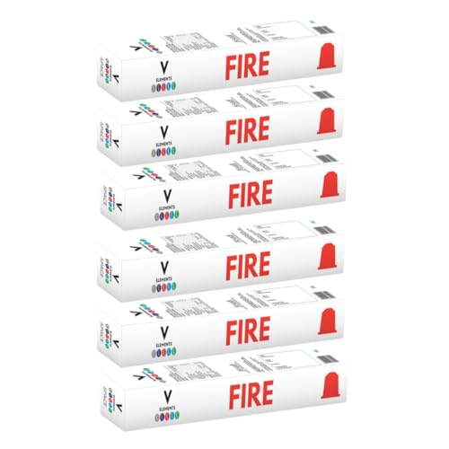 Image of FIVE ELEMENTS | FIRE | Intensity 13 - Very Dark Roasted Espresso Blend | AAA Coffee Beans & Premium Robusta | Bold & Powerful Flavor | Compatible Aluminum Capsules | 10 Capsules Per Pack (Pack of 6)