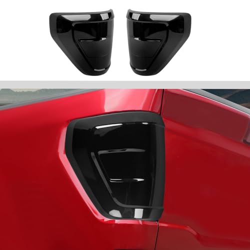 JWWY Tail Light Taillight Rear Light Garnish Cover Trim Fit Fit for 2021 2022 2023 2024 Ford F150 Exterior Accessories Blackened(Smoked Black)