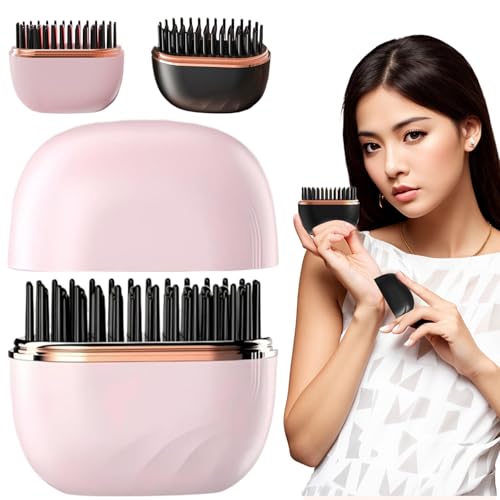 2026 Mini Peine Alisador Eléctrico, Cepillo Alisador Sin Cable 2-en-1, Calentamiento Rápido en 30s, USB Recargable Cepillo Alisador Inalámbrico, 3 Niveles de Temperatura (Rosa) 2026 Mini Peine Alisador Eléctrico, Cepillo Alisador Sin Cable 2-en-1, Calentamiento Rápido en 30s, USB Recargable Cepillo Alisador Inalámbrico, 3 Niveles de Temperatura (Rosa)