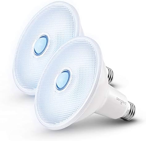 Sengled Motion Sensor Flood Light Bulbs, Dusk to Dawn LED Security Light E26 Base PAR38 Motion Activated 5000K Daylight,1500LM, Waterproof for indoor-outdoor, 2 Pack 4th Gen