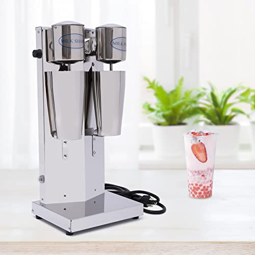 Stainless-Steel-Milk-Shaking-Machine-Electric-Drink-Mixer-Heavy-Duty-Drink-Mixer-with-Double-Head-Commercial-Restaurant-Quality-Retro-Milkshake-Maker-180W