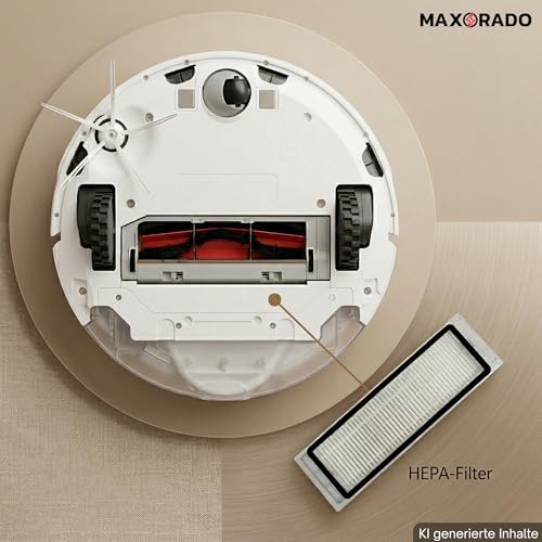 Maxorado Ersatzfilter Zubehör Set passend für Roborock S4 S5 MAX S6 Pure E2 E3 E4 E5 Q5 Xiaomi C1 Staubsaugerroboter Filter