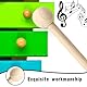 4er-Set Holzschlägel: Mallet Drumsticks Marimba & Klangstäbe für Xylophon, Glocken & Holzblöcke - ideal für Anfänger & Erwachsene.