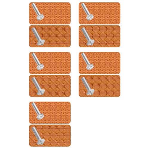 Tampons en cuir 10 pièces poinçons de repoussage géométriques pour maroquinier