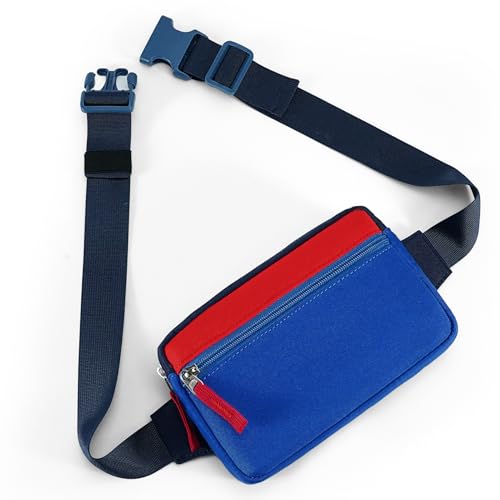 Image of Fanny Pack Birthday Gifts for 7 8 9 10 11 12 13 Year Old Teens Girls Kids, Preppy Cute Trendy Stuff Colorblock Crossbody Bag Adjustable Belt Bags, Dorm Travel Essentials for Girl Fashion