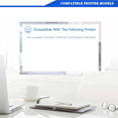 Cartouche toner CS331dw noir haute capacité pour Lexmark CX331adwe - 3