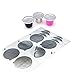 ZXB 40 unids Sellos Relabajo Nespresso Coffee Capsulas Pegatinas Retellable Nespress Coffee POD Films Reutilizable Italiano Filtros de Café Lids (Size : 40PCS Seals)