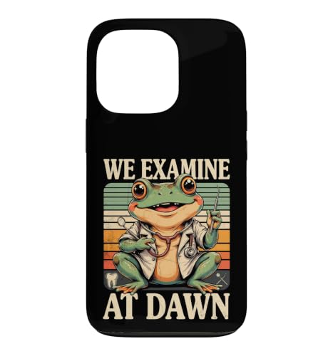 We Examine At Dawn Frog ���Ȉ�@ �X�}�z�P�[�X iPhone 13 Pro �p