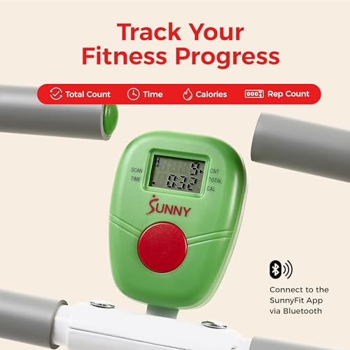 Sunny Health & FitneSunny Health & Fitness Upright Row-N-Ride® Exerciser in Green - NO. 077G - image 8