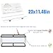 CUCZUUS 2PCS Set Glass Canopy,23x11.46in(Each PCS) Clear Tempered Aquarium Fish Tank Hoods FITS for Marineland 55 Gallon Aquarium Fish Tank