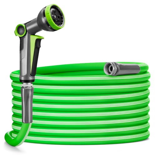 Delxo Garden Hose with Nozzle, 3/4 in. x 50 FT...