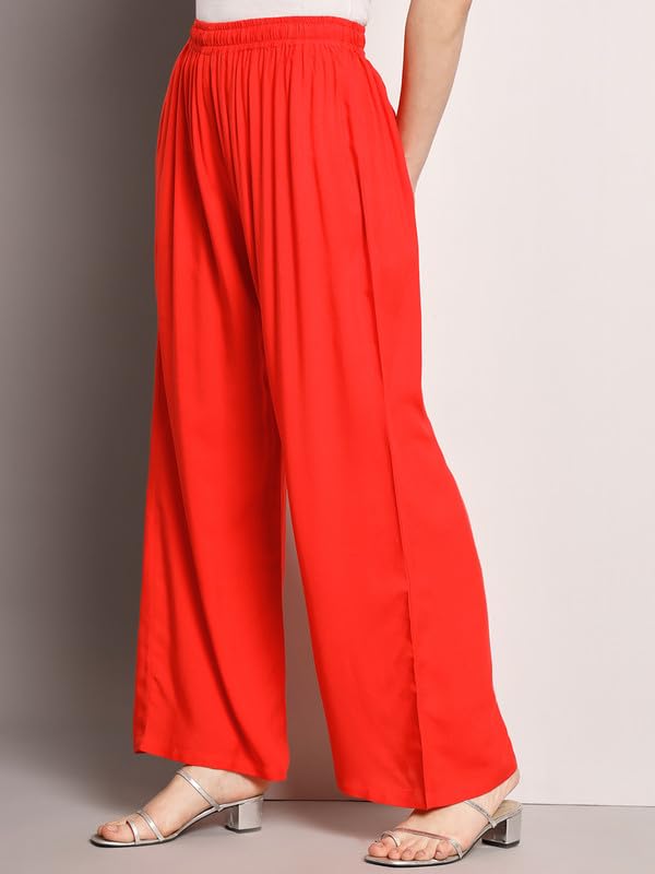 Image of Soft Colors Women Regular Fit Pocket Palazzo