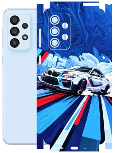 Image of AtOdds - Full Body Back Screen Guard Protector Film - Lamination Wrap Skin Sticker Compatible with Samsung Galaxy A33 (5G) | Scratchproof Matte Finish (BWM)