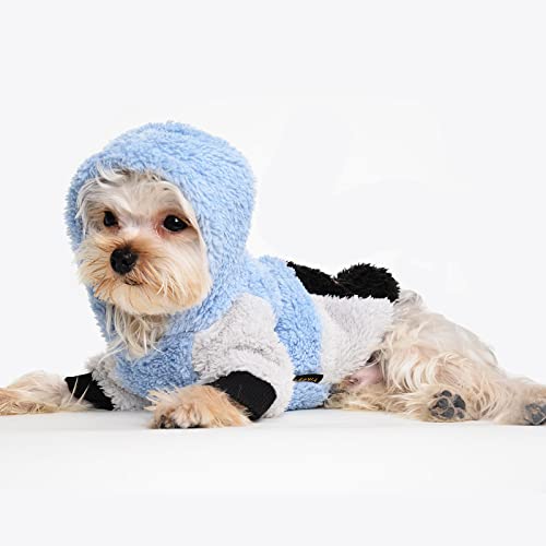 Dog Sweaters For Small Dogs, Fleece Dog Hoodie Clothes, Spring Winter Cute Warm Puppy Chihuahua Sweater, Pet Doggie Sweater For Yorkie Teacup, Cat Apparel (Blue, Medium) #TOP1