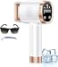 8℃ IPL Geräte Haarentfernung mit Kühlung-funktion, 21J Laser Haarentfernung 9 Stufen, 600NM Rotlicht Haarentfernungsgerät Zuhause für Frauen Männer, Enthaarung für Gesicht Bikinizone Körper