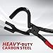 CRAFTZONE Exhaust Hanger Removal Tool Pliers Heavy Duty Carbon Steel with Narrow Offset Jaw for Tight Spaces 12 Inch Length for Car Truck and Auto Repair DIY Use
