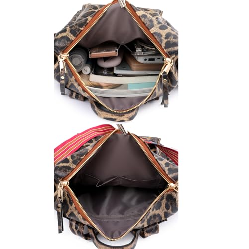 Image of Women's Fashion Backpack Purse for Women Leather Multipurpose Design Ladies Shoulder Bag Travel bag Satchel Handbags
