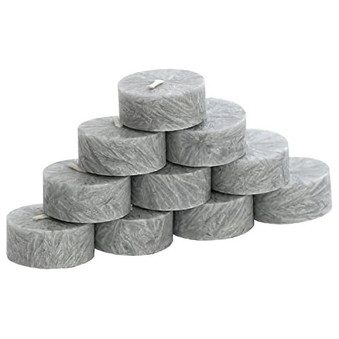 10er Pack durchgefärbte Stearin Teelichter Ø 38mm rußarm Cover