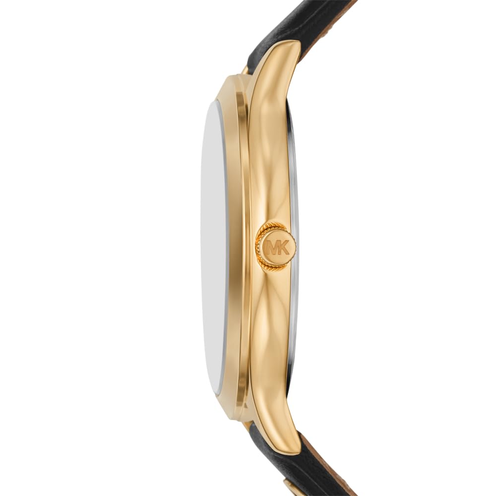 Michael Kors Orologio Slim Runway da Donna, movimento al quarzo a TRE lancette da 38 mm Con cinturino in Pelle