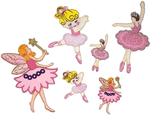 i-Patch – Parches – 0125 – Bordado – Applikation – Parche – Bailarinas – Elfos – Hadas – Ballet – Parche Parches – aufbügler – Parches termoadhesiva ( – Aplicación Parches termoadhesivos – Iron-on
