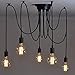 Produktbild E27 Creative Edison Kronleuchter Antique DIY Kronleuchter 5 Köpfe Lampen Vintage Industrial Deckenleuchte Pendelleuchte Leuchte Hotel Home Lighting Zubehör